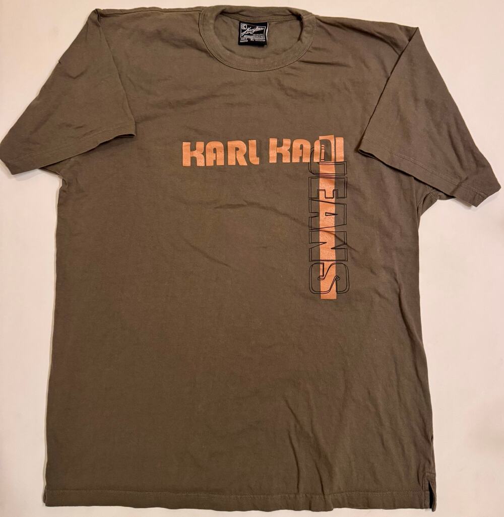 Vtg Karl Kani Jeans T-Shirt Short Sleeve Graphic Print Size XL Men's Y2K